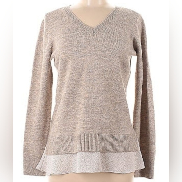 LOFT Ann Taylor Women's Business/Office Pullover Sweater Layered Soft Acryl Med - Picture 13 of 13